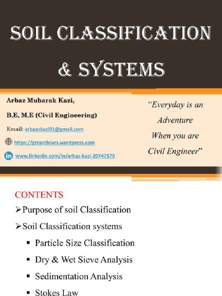 Soil Classification PPT - 22.05.2025 | PDF