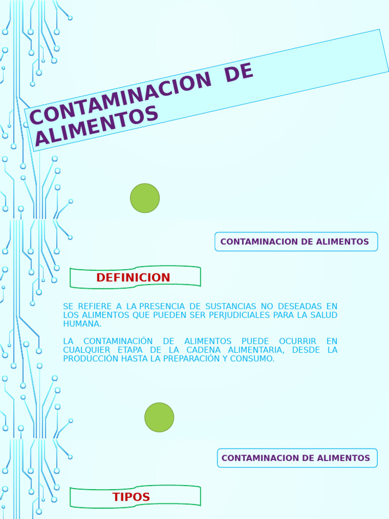 Contaminacion de Alimentos - Enero | PDF | Alimentos | Contaminación