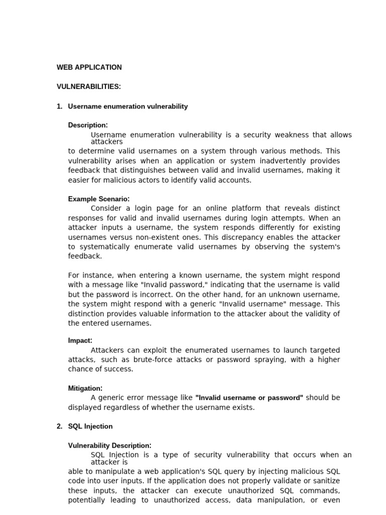 Web Application Vulnerabilities | PDF | Cybercrime | Computer Security