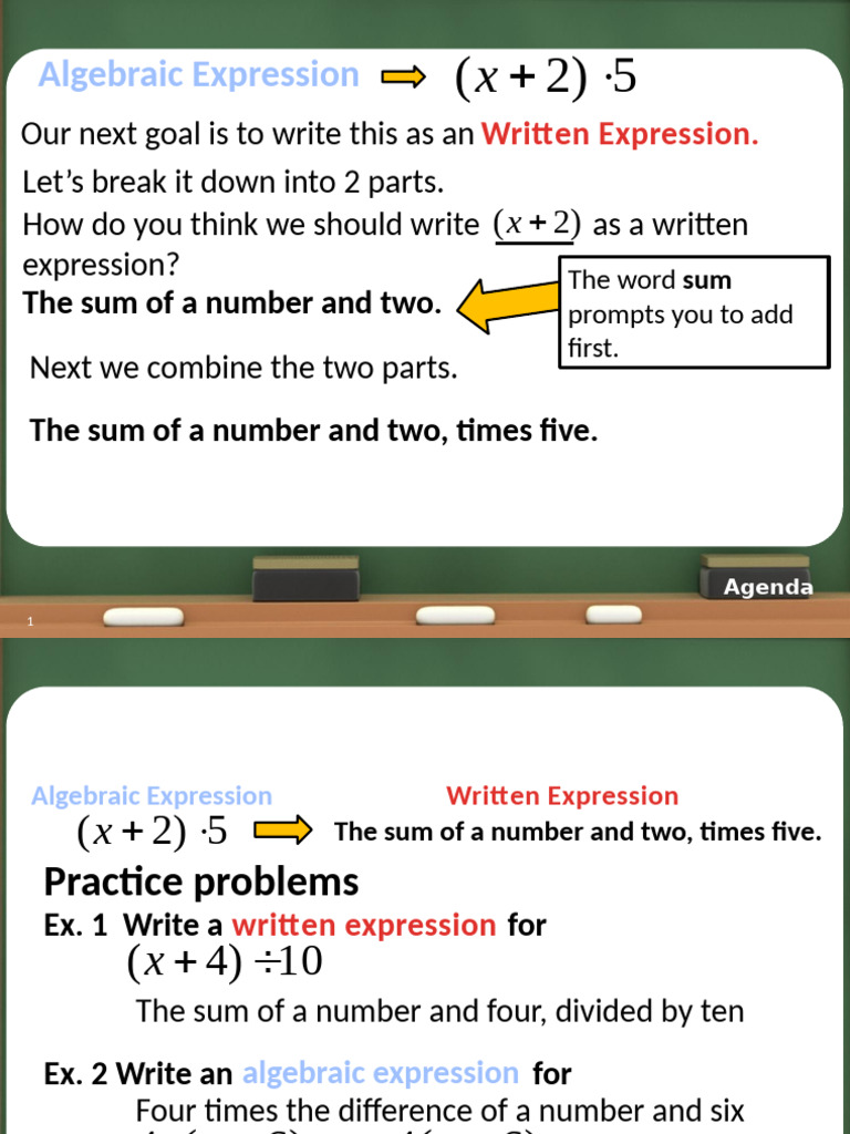 09.24.2019 Interpreting Expressions Introduction Algebra I | PDF ...