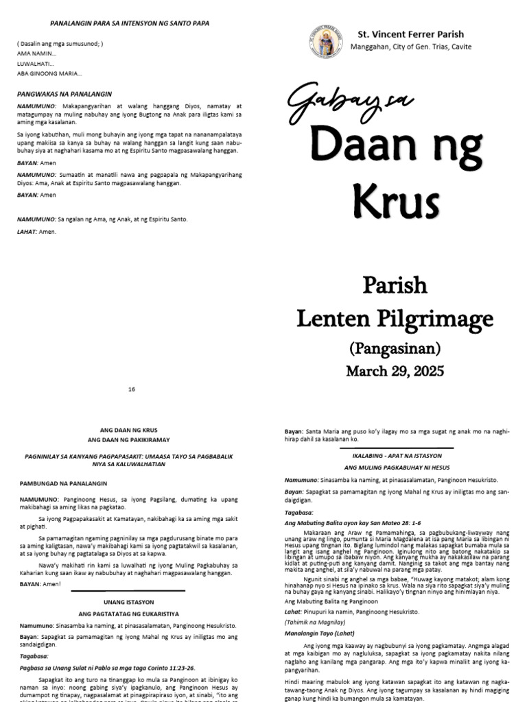 SVFP Ang Daan NG Krus | PDF