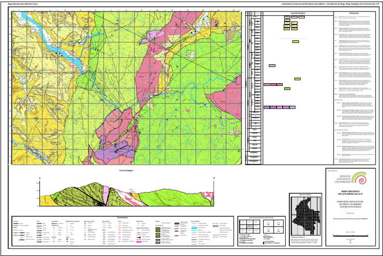 Mapa Geológico del Batolito de Buga | PDF