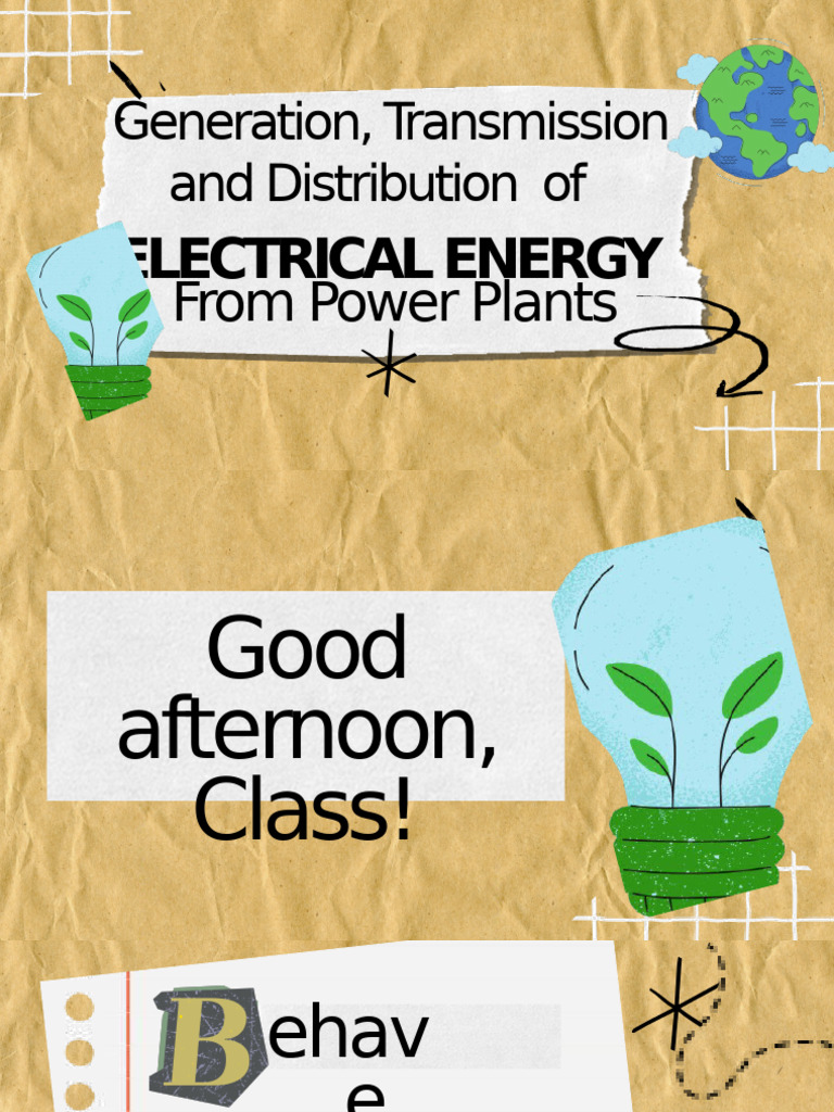 Electrical Energy: Generation to Distribution | PDF | Electricity ...
