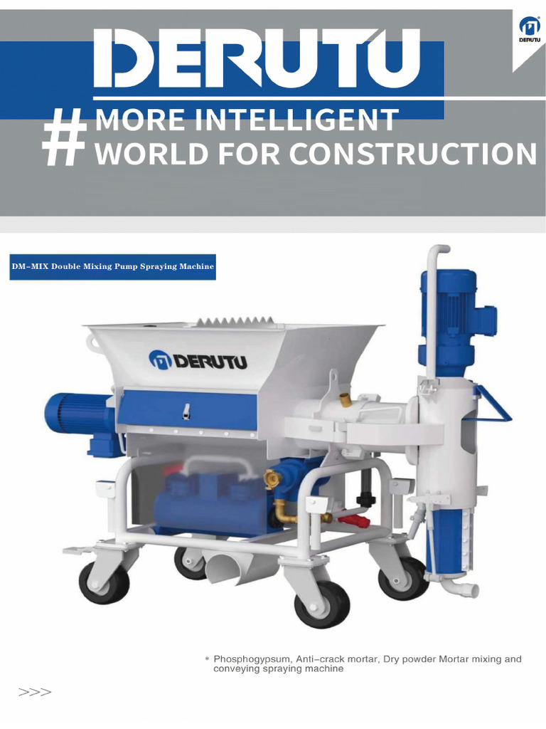 DM-MIX Double Mix Spraying Machine - Sstar | PDF
