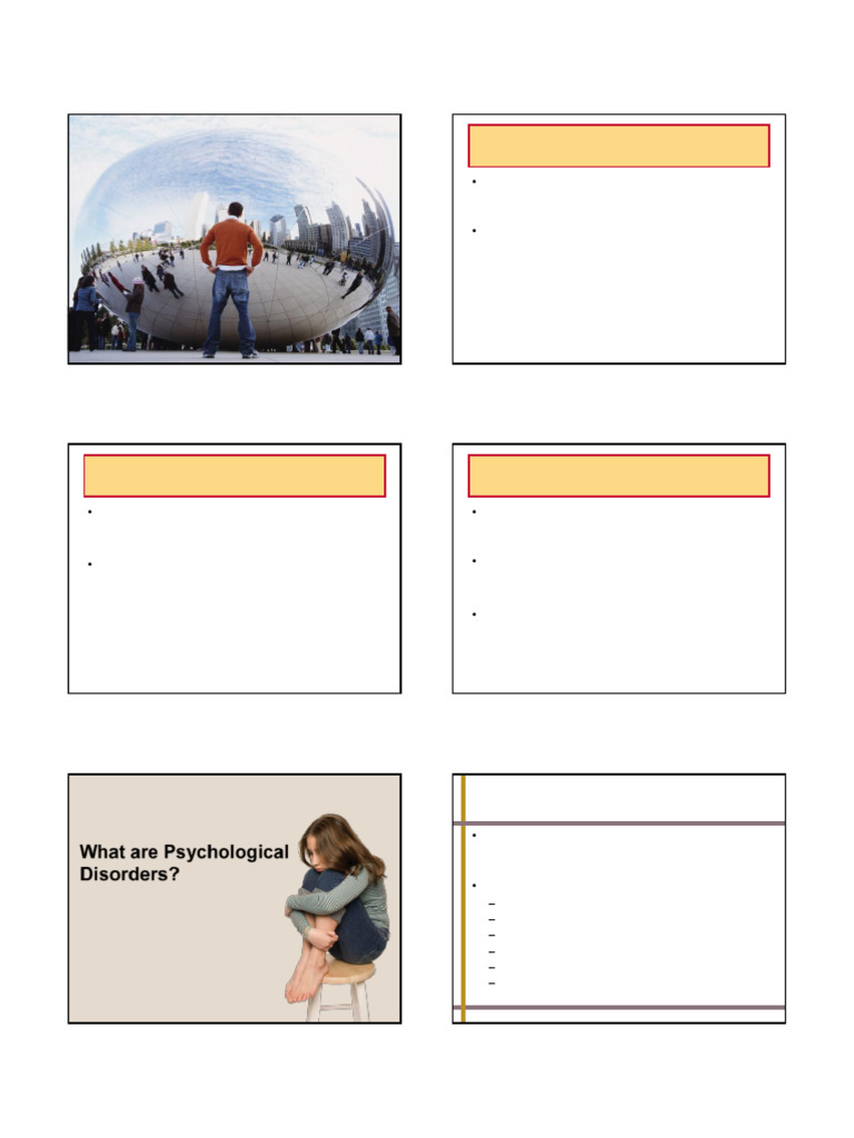 Overview of Psychological Disorders | PDF | Mental Disorder | Anxiety