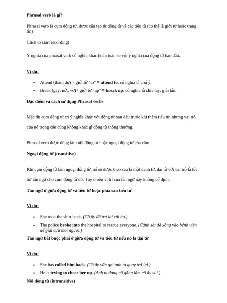 Phrasal Verb and Collocation | PDF