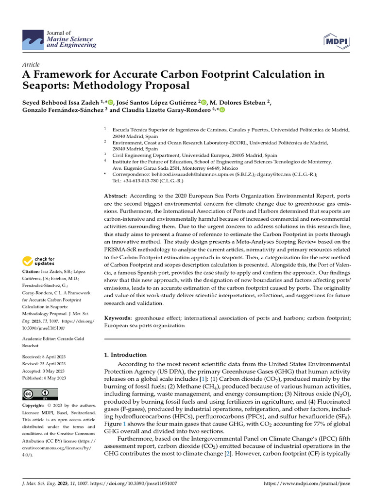 A Framework for Accurate Carbon Footprint Calculat | PDF | Greenhouse ...