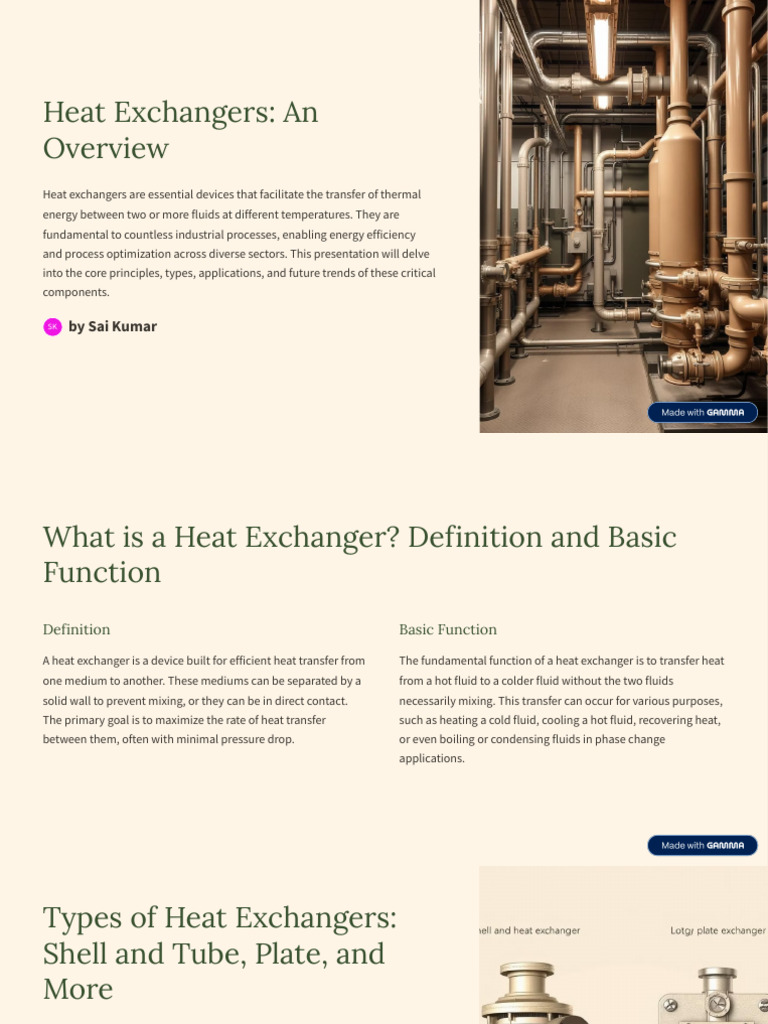 Heat Exchangers: Types and Applications | PDF | Heat Exchanger | Heat ...