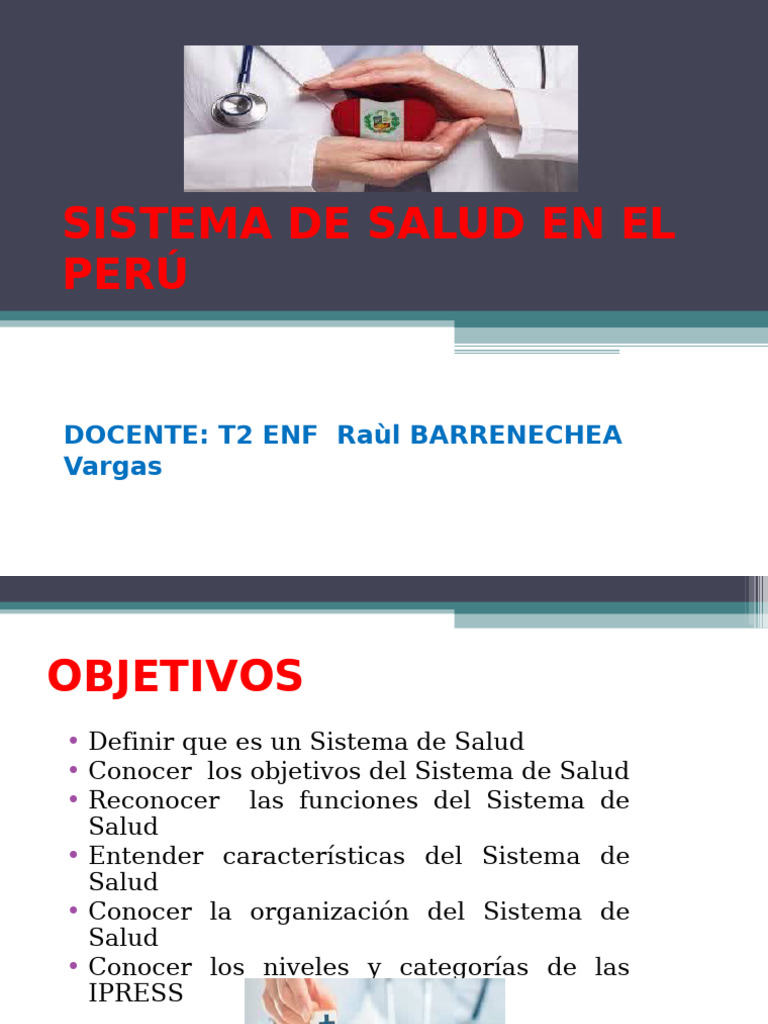 Sistema de Salud en Perú: Estructura y Funciones | PDF | Hospital | Seguro