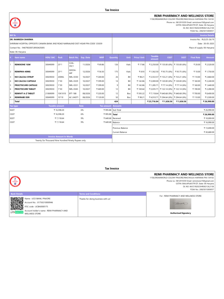 Proctocure Purchase Invoice | PDF | Financial Markets | Foreign ...