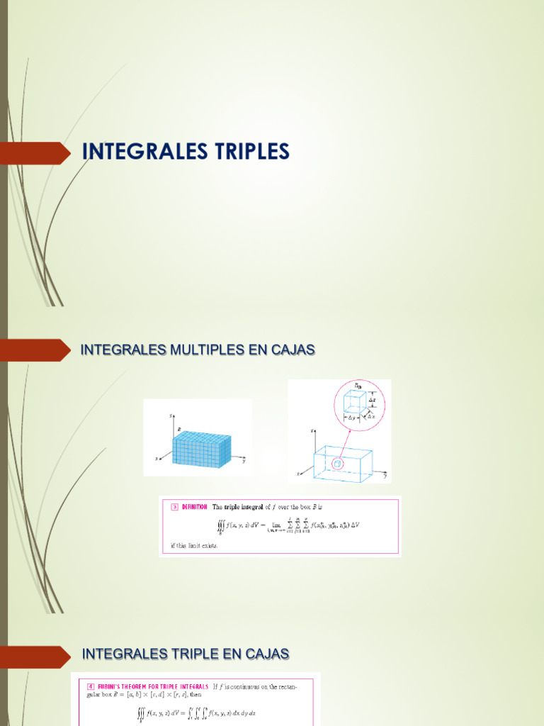 Guía de Integrales Triples y Múltiples | PDF