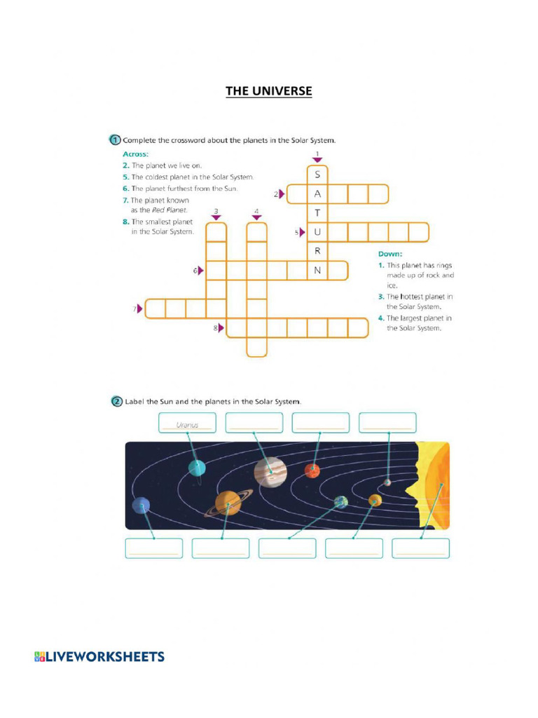 The Universe Crossword PDF