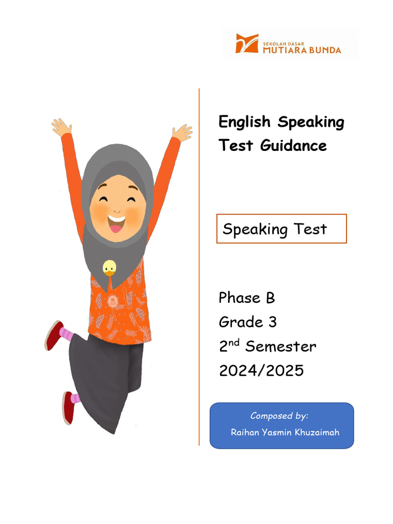 English Speaking Test Guidance G3S2 2425 | PDF | Vocabulary | English ...