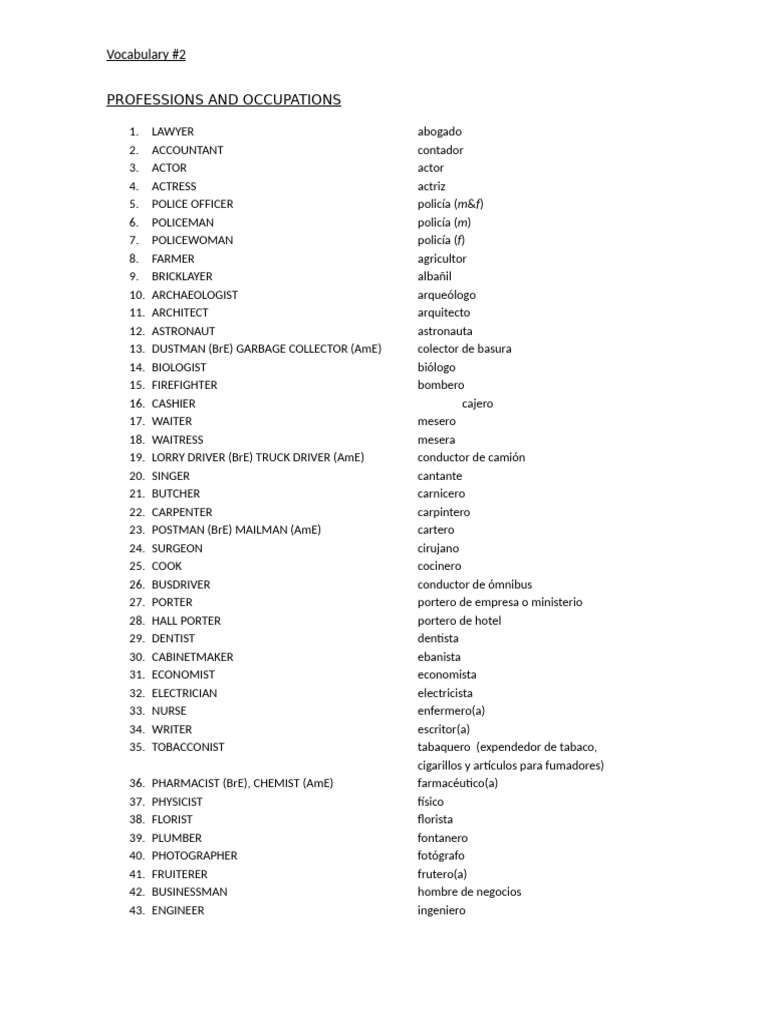 Professions and Occupations | PDF | Medicine | Health Care