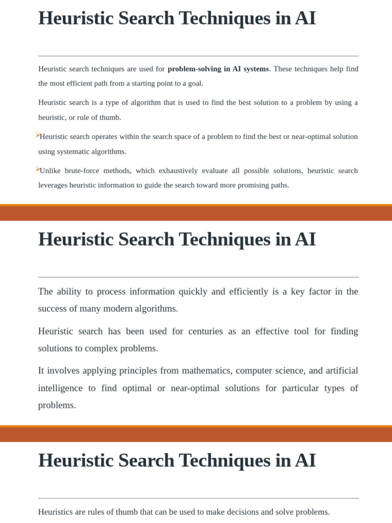 Heuristic Search Techniques in AI | PDF | Heuristic | Artificial ...