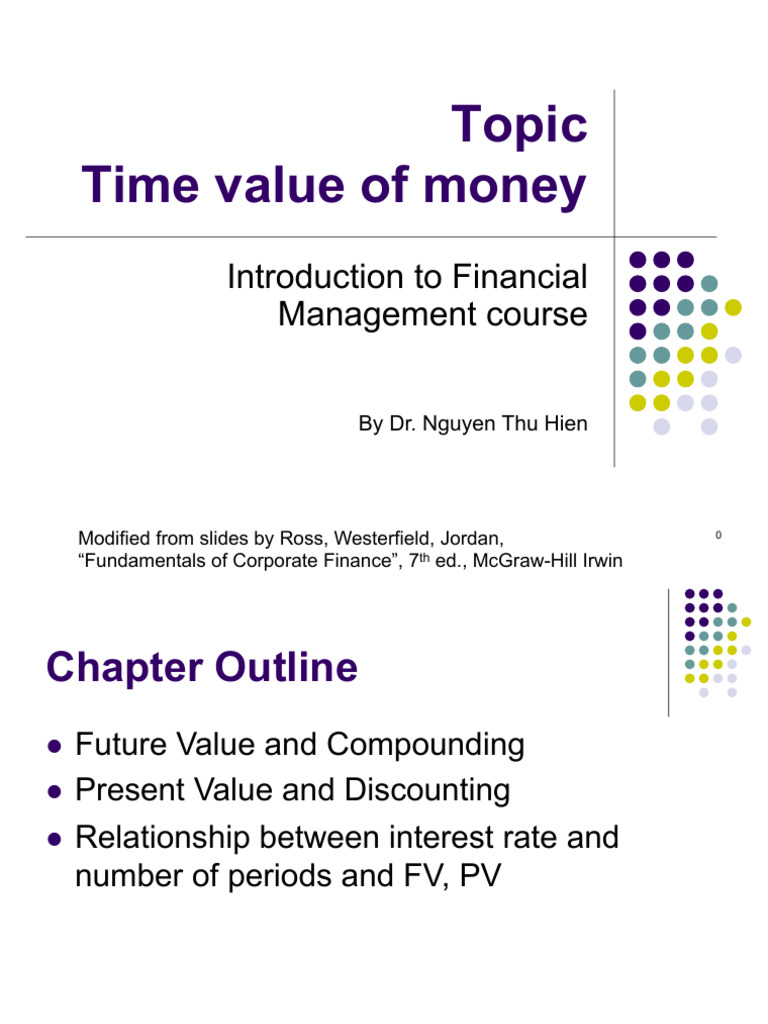 4a - Time Value of Money | PDF | Present Value | Interest