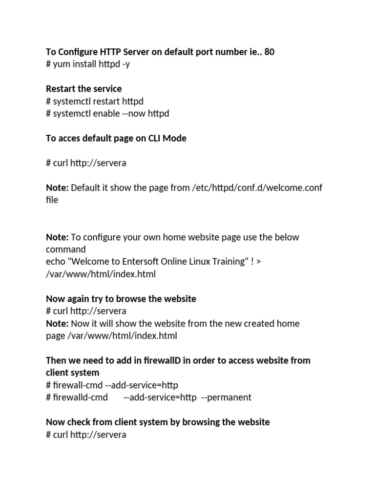 Configure Apache with SELinux and Firewall | PDF | Web Server ...
