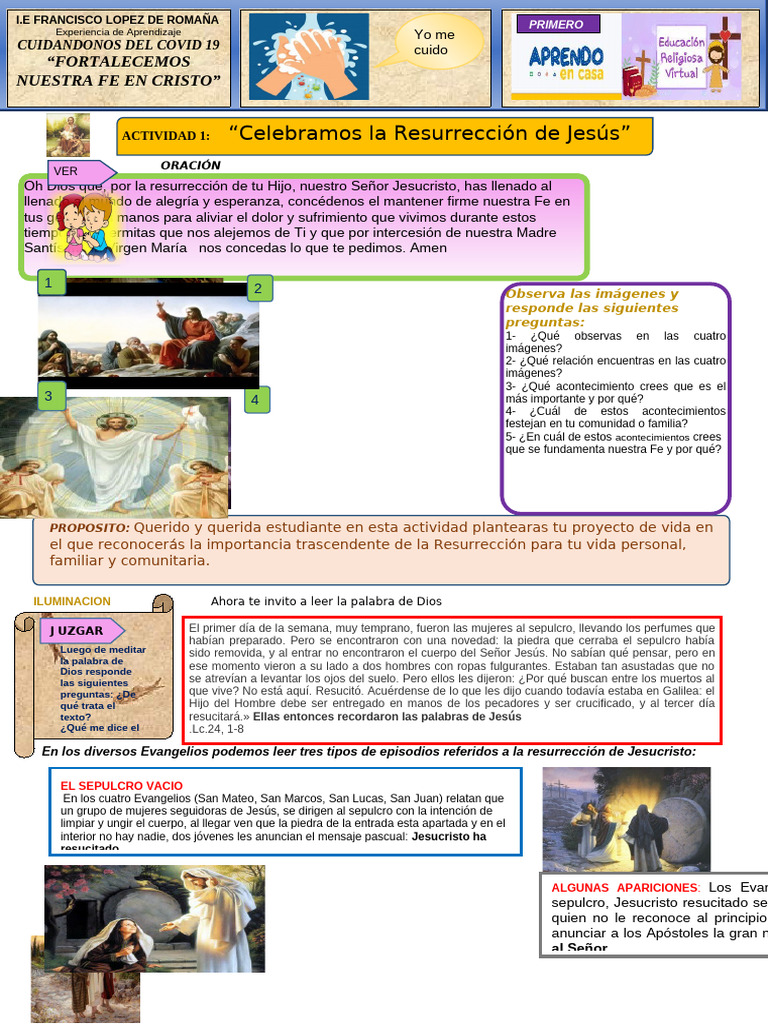 Proyecto de Vida: La Resurrección de Jesús | PDF | La resurrección de ...