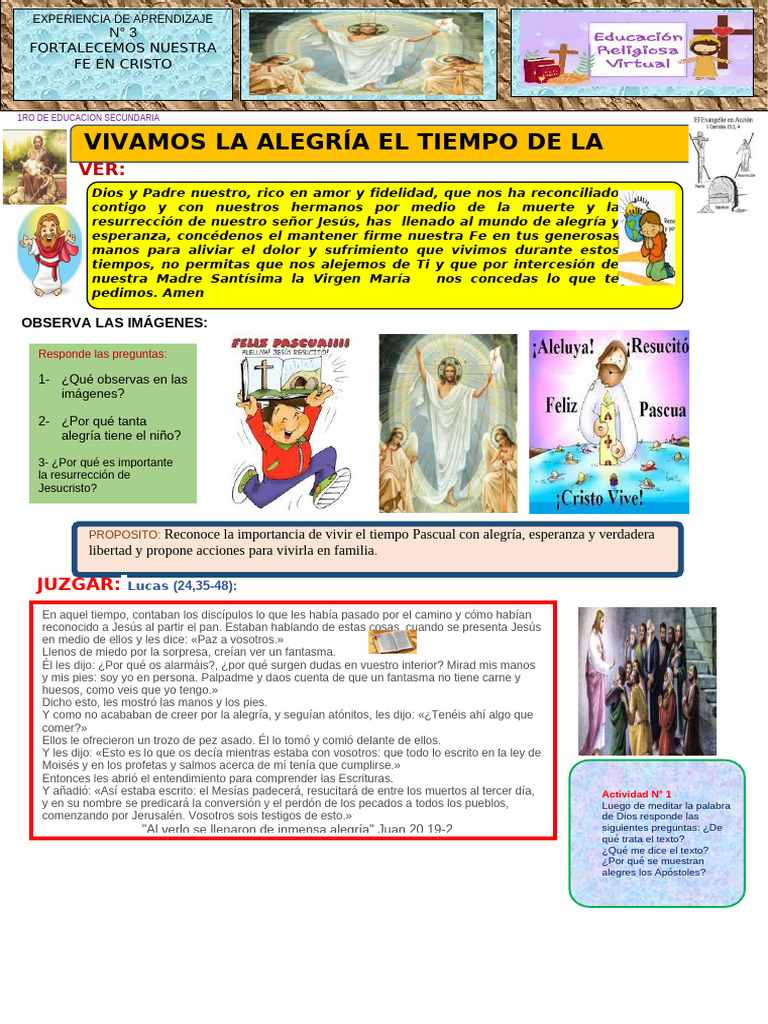 Vivir la Pascua en Familia: Alegría y Fe | PDF | Pascua de Resurrección ...