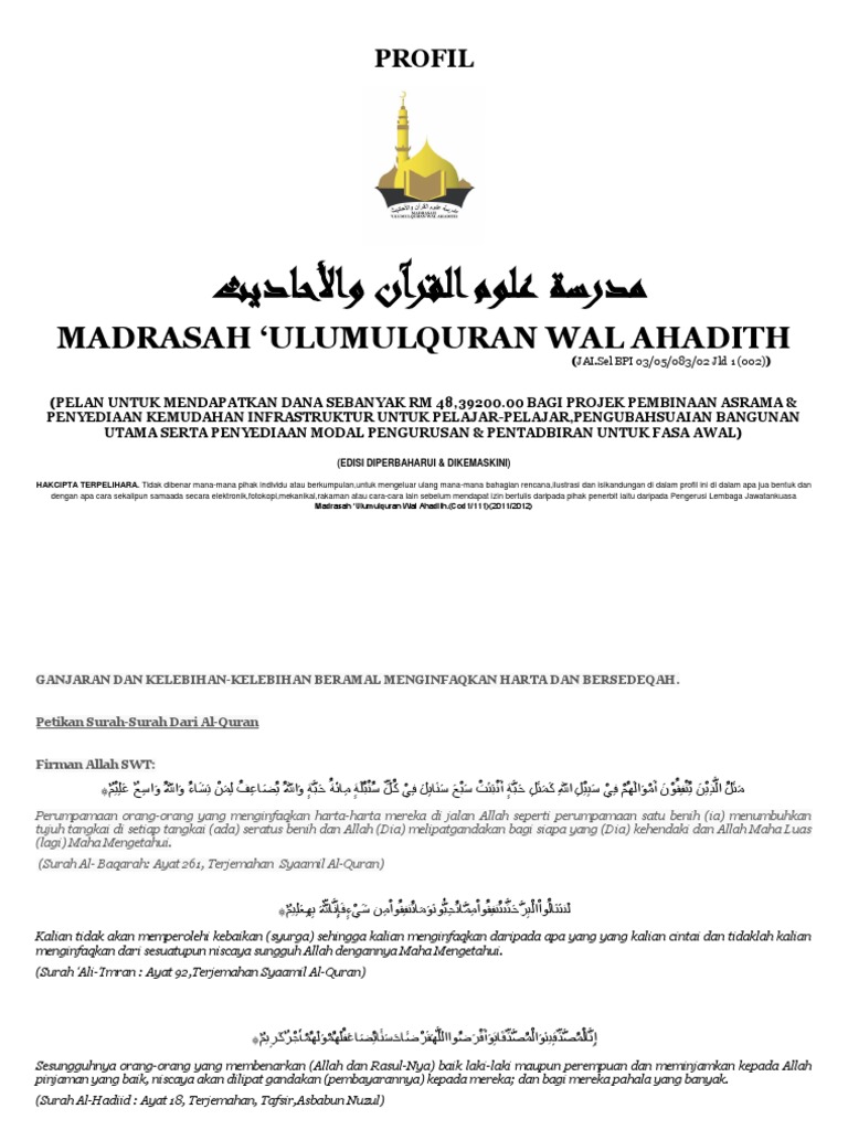 Profil Madrasah Pdf