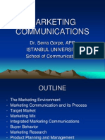 MARKETING COMMUNICATIONS PLAN