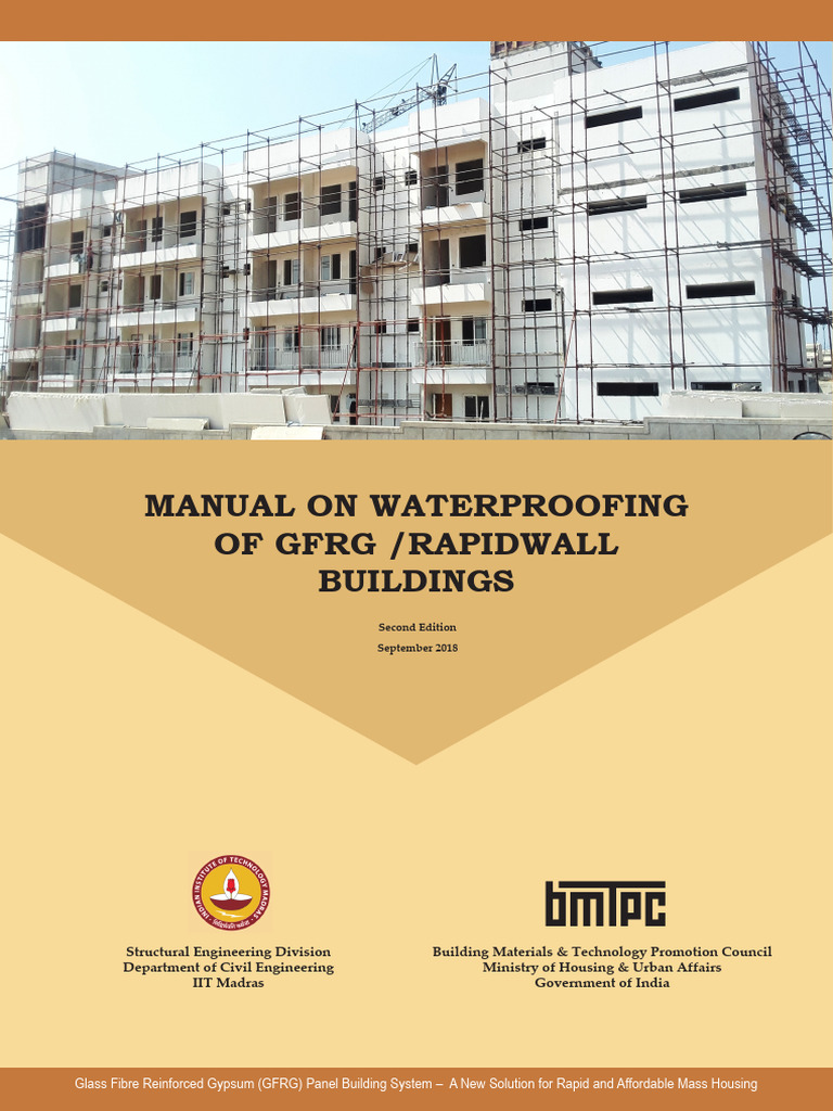 Waterproofing Solutions for GFRG Buildings | PDF | Concrete | Paint