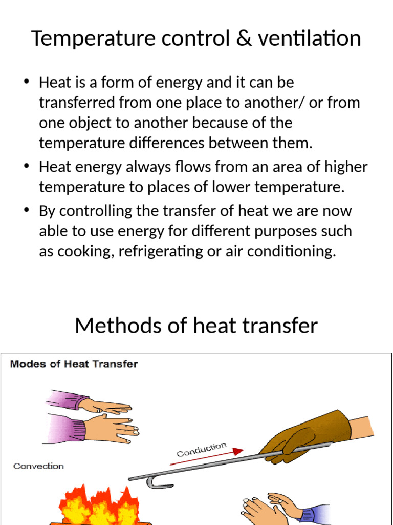 26.temperature Control & Ventilation | PDF | Heat Transfer | Thermostat