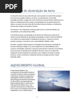 Os meios de destruição da terra