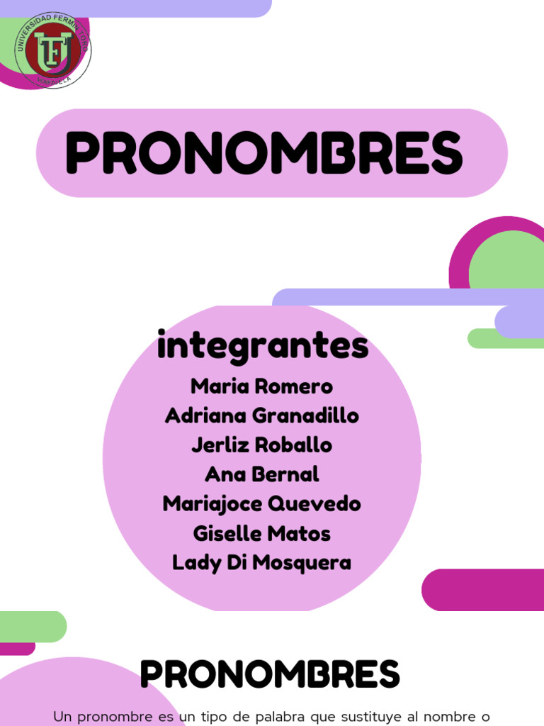 Presentación para Proyectos Simple Rojo y Naranja PDF | PDF | Pronombre ...