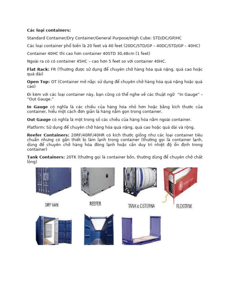 Các Lo I Containers | PDF