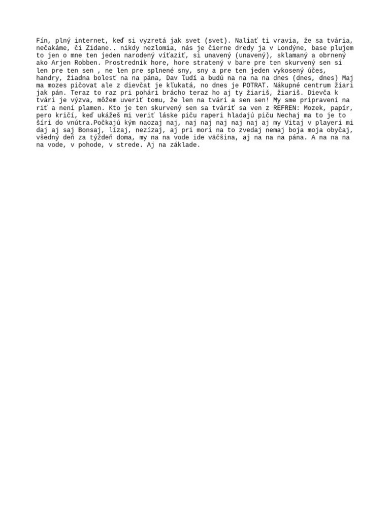 Slovak Rap 24 | PDF