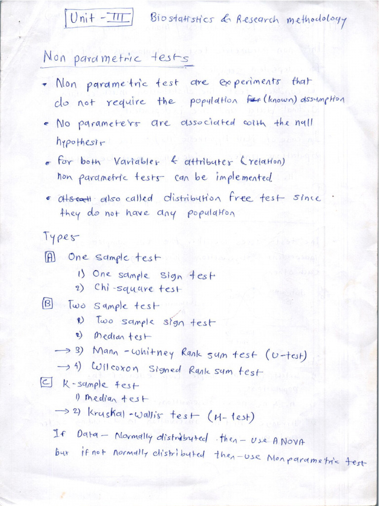 BRM Unit III Notes | PDF