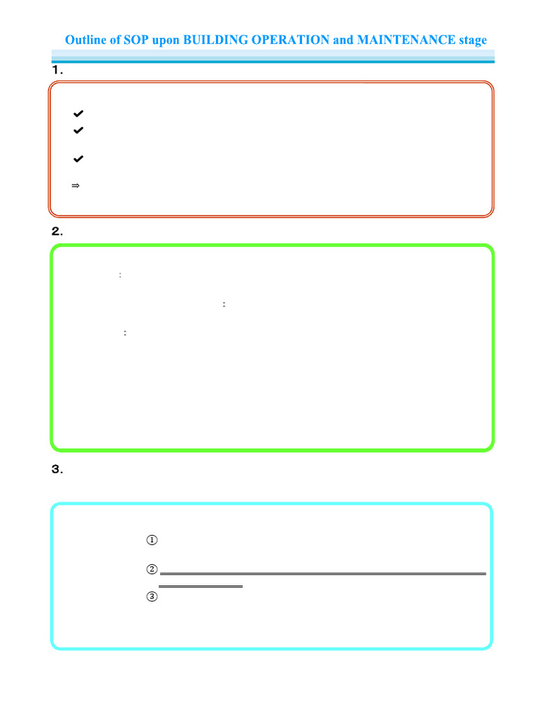 2c0a en Outline of Sop Upon Building Operation and Maintenance Stage | PDF