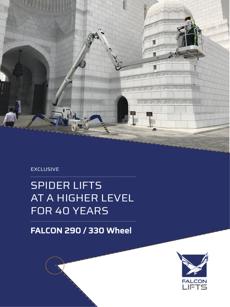 Falcon Spider Atrium Lift Overview | PDF | Motor Vehicle | Wheeled Vehicles