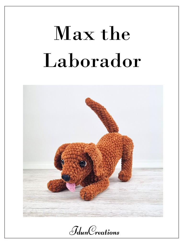 Crochet Amigurumi Labrador Pattern | PDF | Surgical Suture | Yarn
