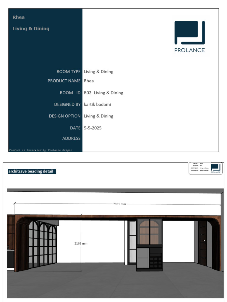 Rhea Living & Dining Design Details | PDF