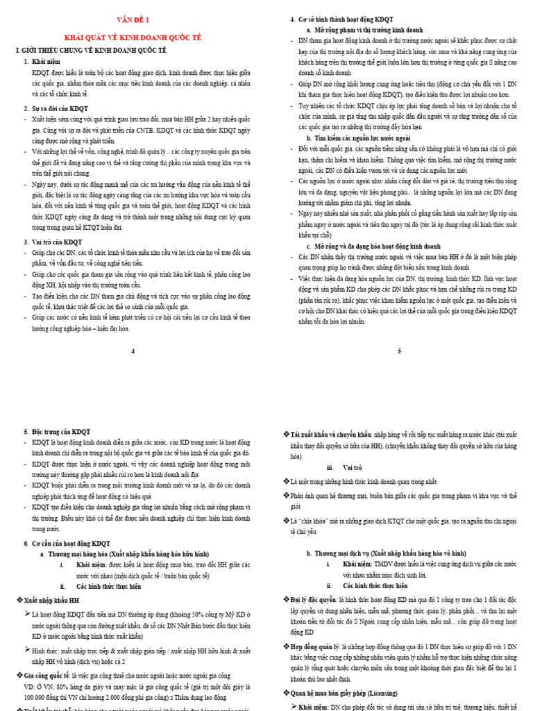 Bài Ghi T NG Quan KDQT | PDF
