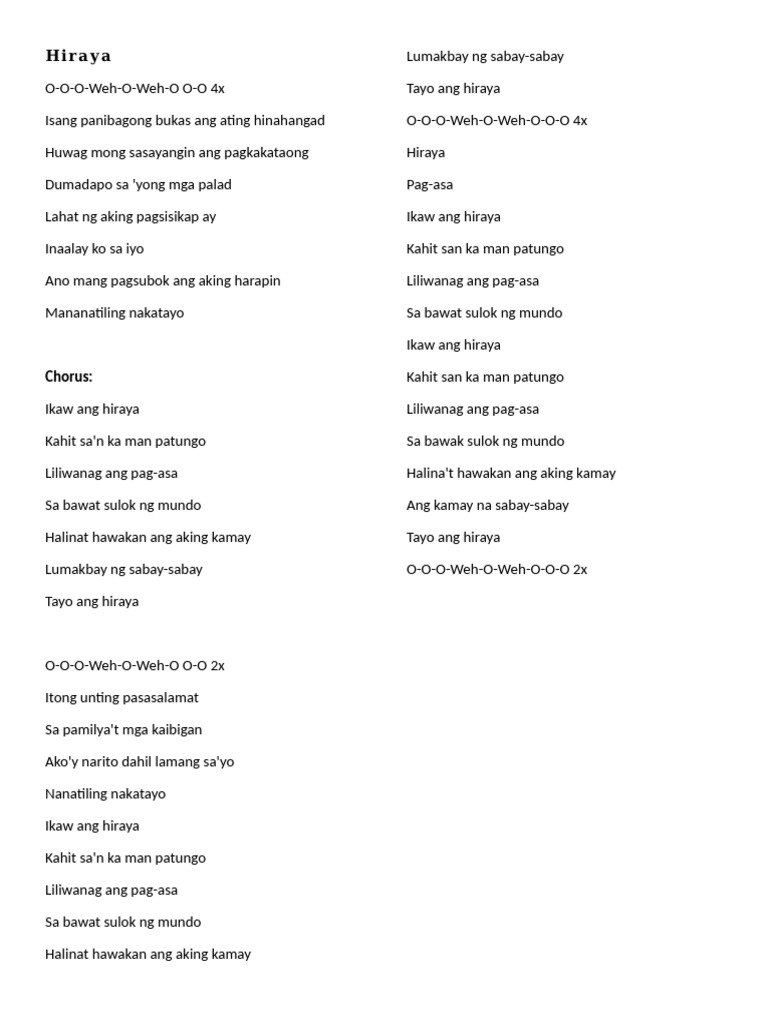 Graduation Song | PDF