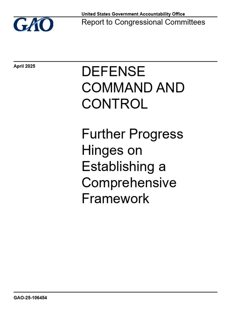 CJADC2 Framework for Defense Command Control | PDF | United States ...