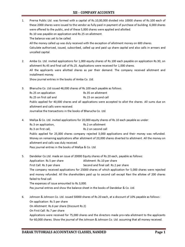 Company Accounts Ukg5e5pjfseupqljshcu | PDF | Equity (Finance ...