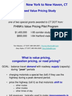 I-95 Corridor: New York To New Haven, CT: Proposed Value Pricing Study