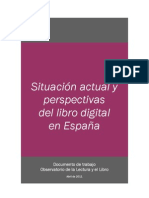 Situacion actual y perspectivas del libro digital en España