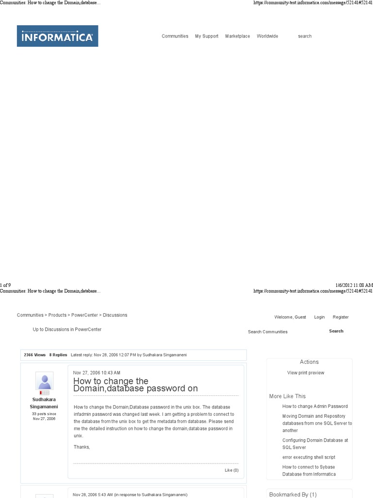 Domain Password Change Issues | PDF | Databases | Password