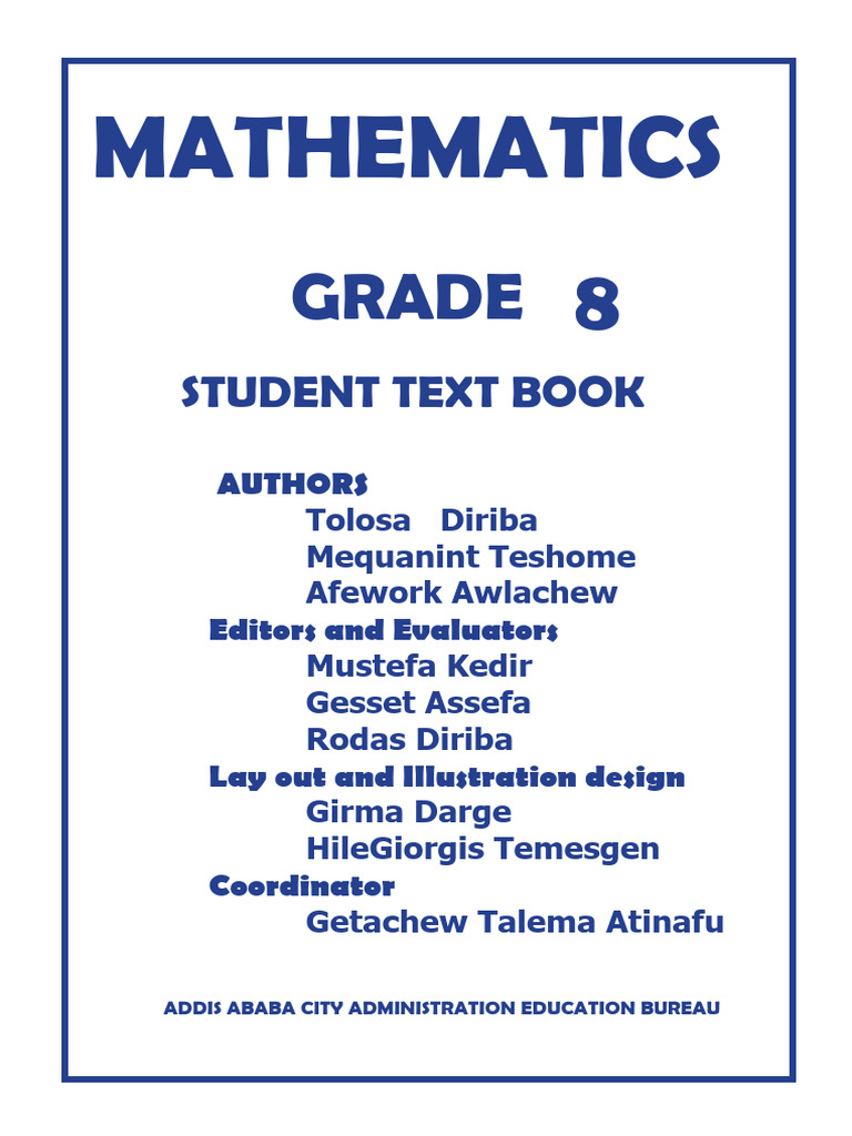 Grade8 Math 20pages | PDF | Numbers | Rational Number