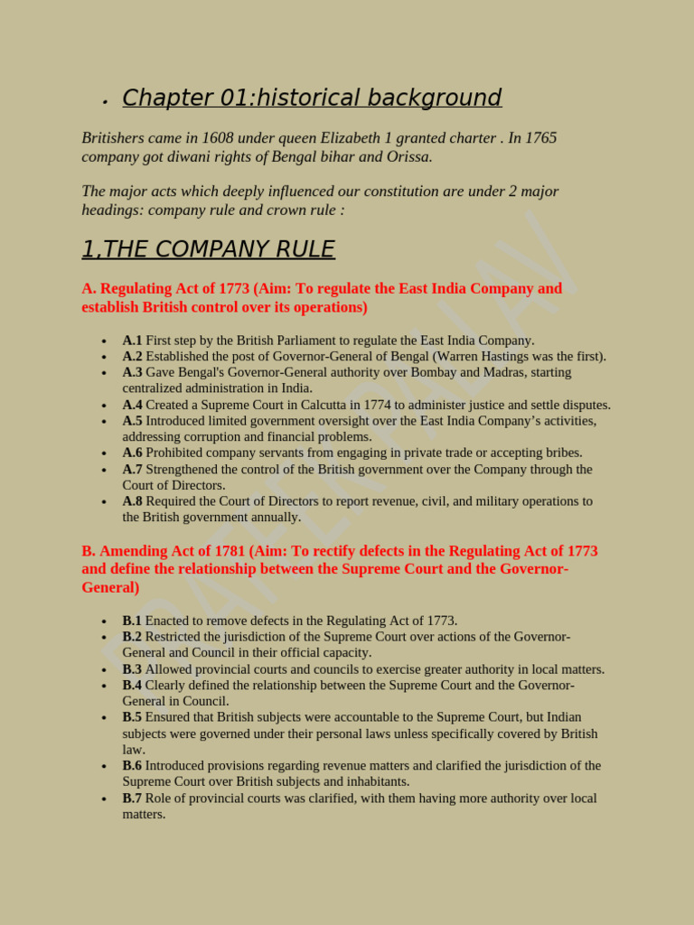Ch.01 Historical Background | PDF | Partition Of India | British Raj
