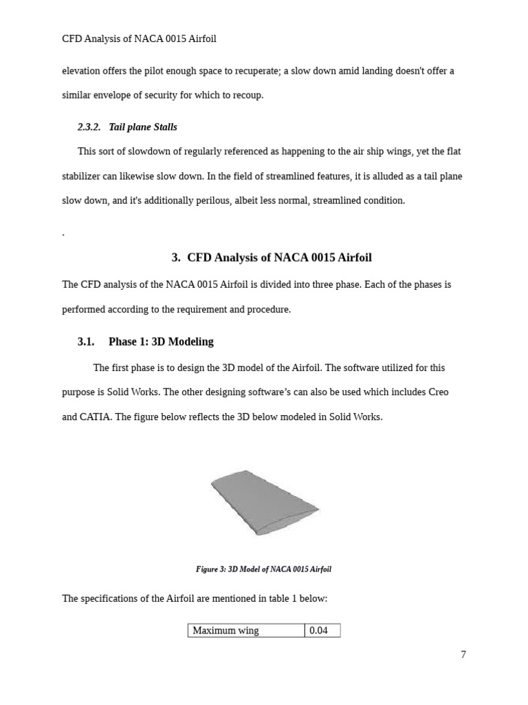 CFD Analysis of NACA 0015 Airfoil | PDF