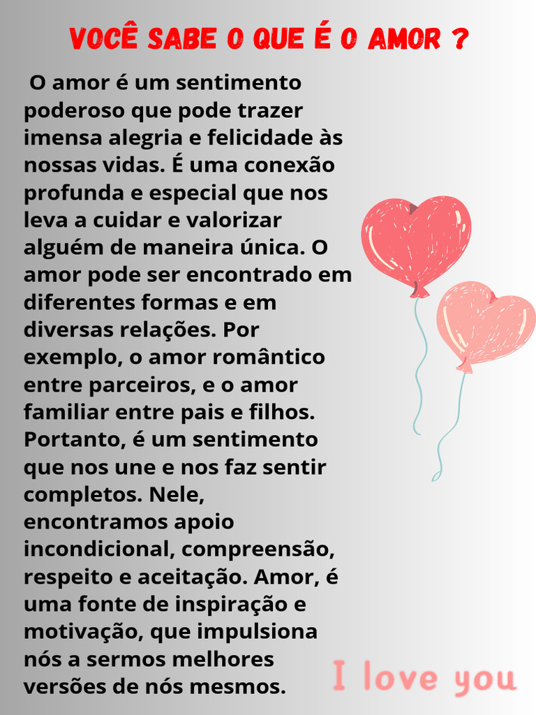 O Poder do Amor e Casamento Saudável | PDF | Amor | Sentimento