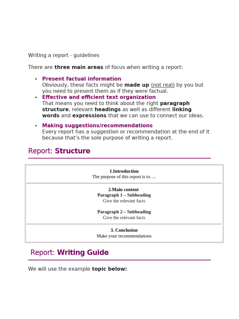 Report Writing Guidelines and Structure | PDF | Teachers | Mentorship