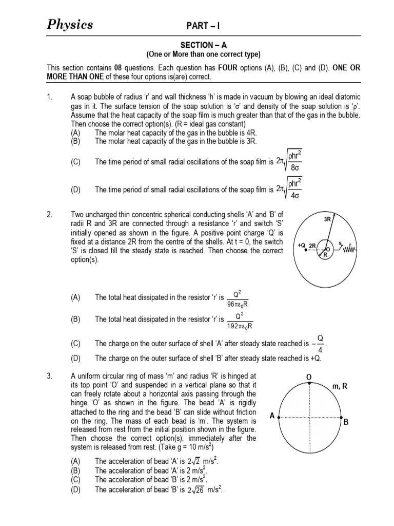 Test 10 | PDF | Inductance | Physics