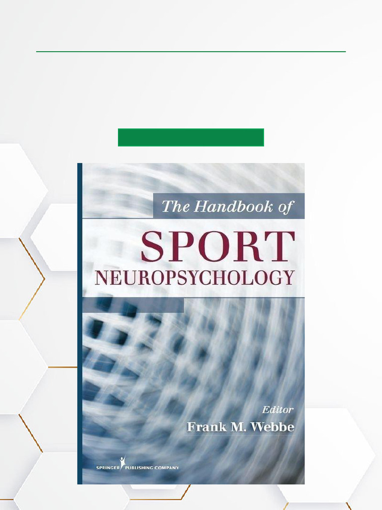 The Handbook of Sport Neuropsychology 1st Edition ISBN 0826115713